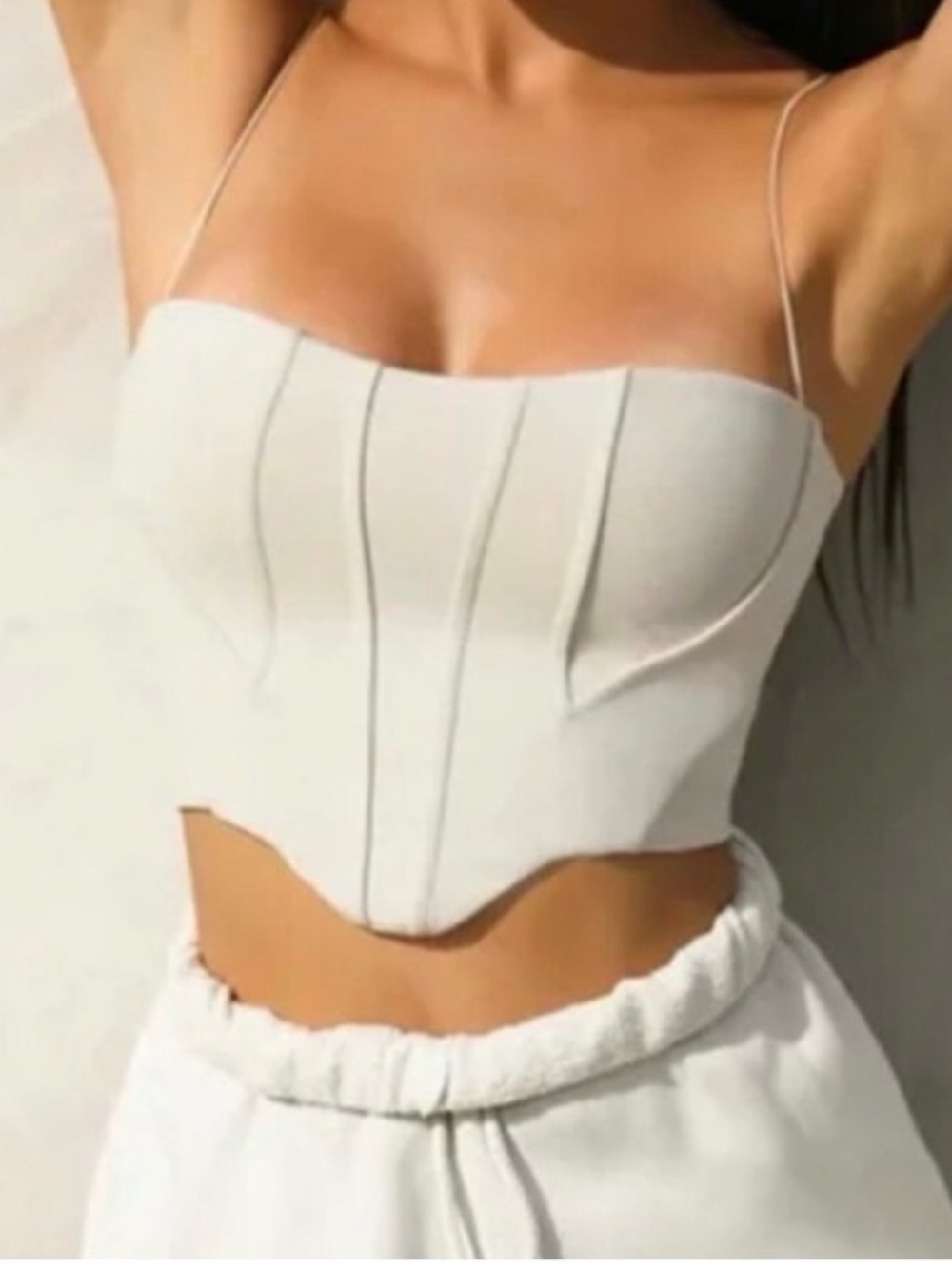 JOAH BROWN CONTOUR CORSET TANK